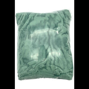 Kringle Express 60" x 70" Plush Plaid Throw Set Sage